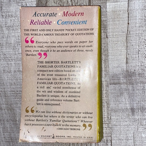 Bartletts Familiar Quotation book vintage - Picture 10 of 11